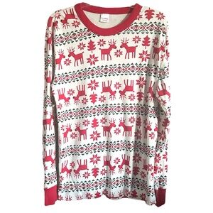 HANNA ANDERSSON Holiday Dear Deer Long John Pajama Top